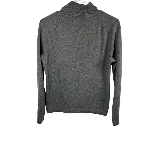 Jones New York Sweater Womens Size Small Gray Turtleneck - Picture 2 of 4